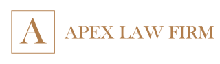 Boxed letter A with the words Apex Law Firm